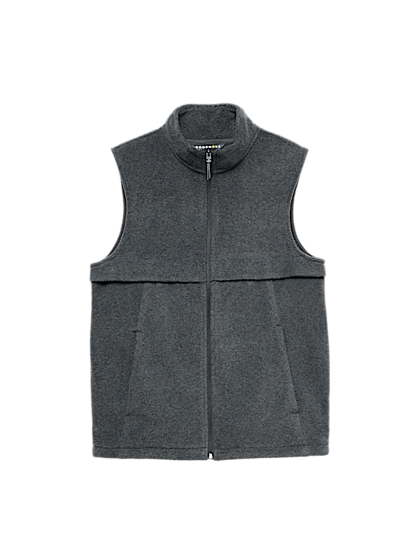 Micro Fleece Zip Up Funnel Neck Gilet