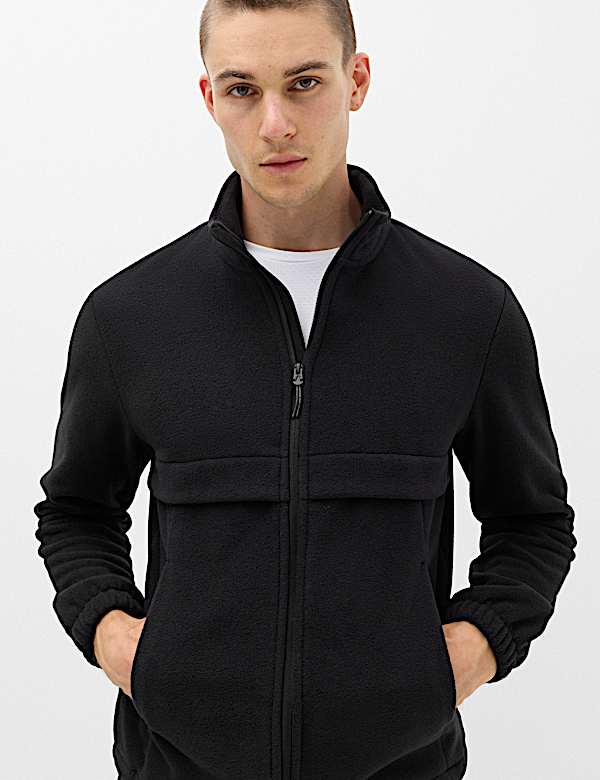 Funnel Neck Long Sleeve Micro Fleece - JP