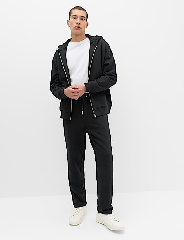 Fleece Lined Long Sleeve Zip Up Hoodie - CA