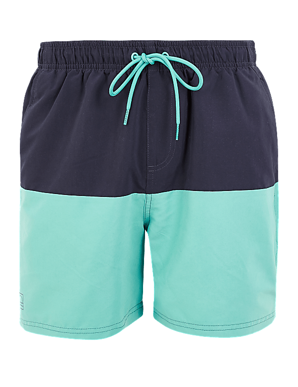 Quick Dry Colour Block Swim Shorts
