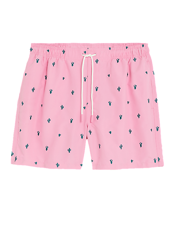 Quick Dry Embroidered Swim Shorts
