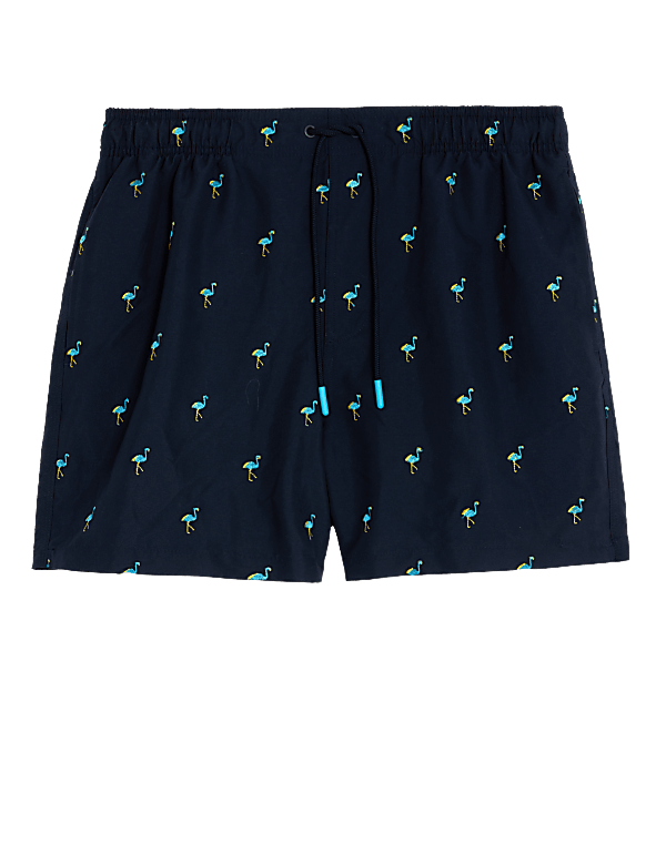 Quick Dry Embroidered Swim Shorts