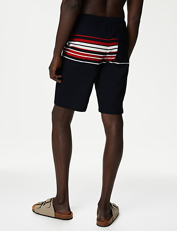 Quick Dry Striped Swim Shorts