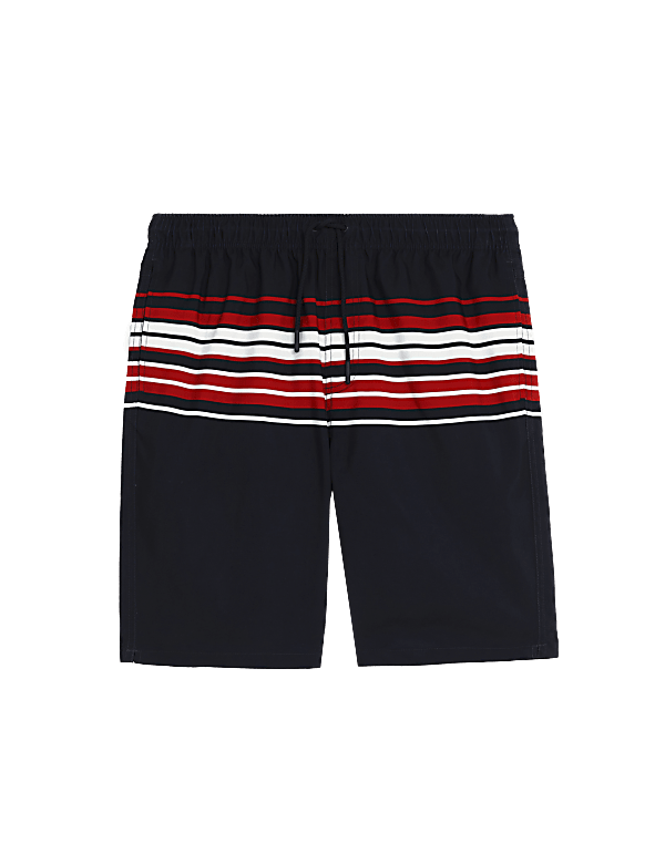 Quick Dry Striped Swim Shorts