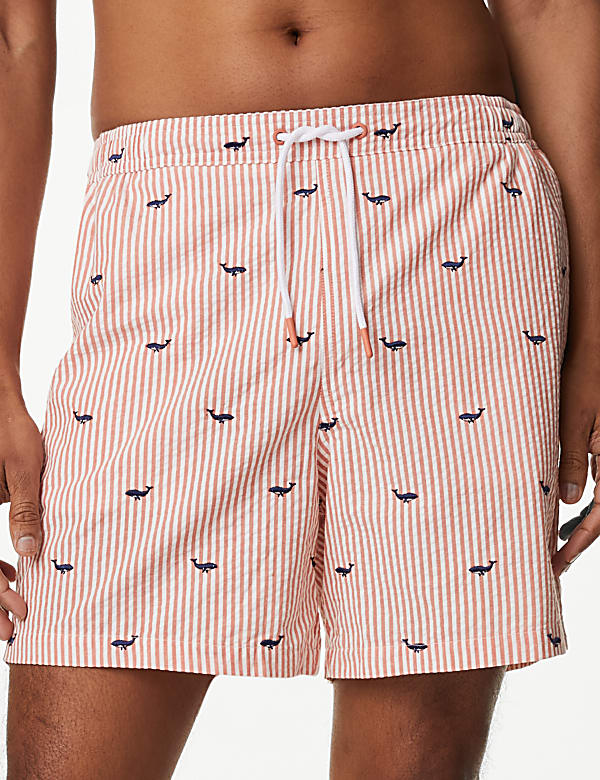 Quick Dry Seersucker Swim Shorts - MY