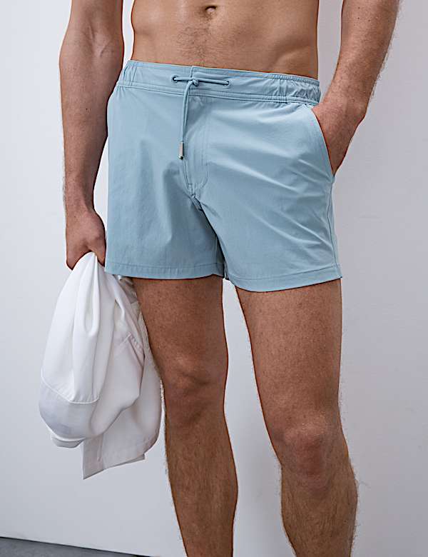 Mid Length Quick Dry Stretch Swim Shorts - HR