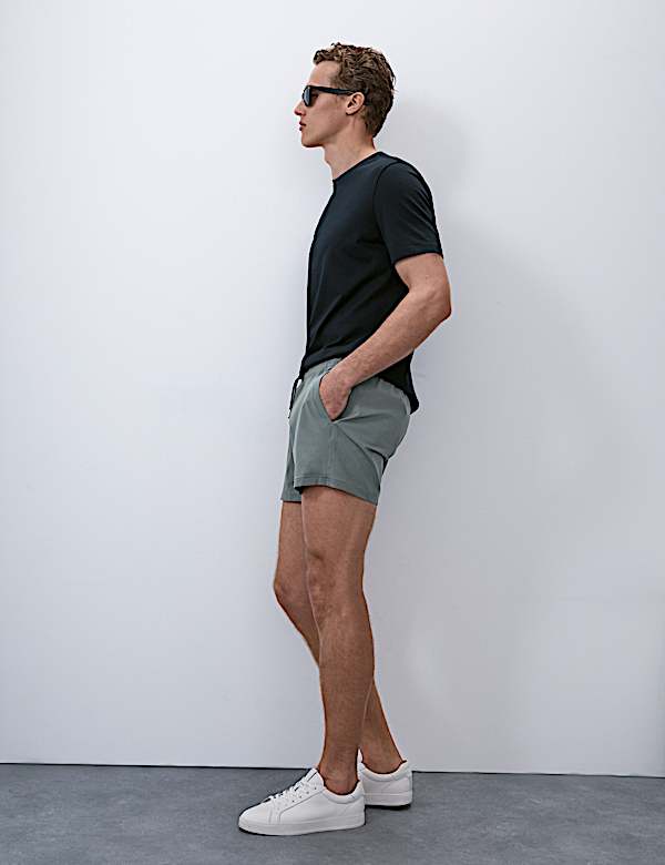 Mid Length Quick Dry Stretch Swim Shorts - IT