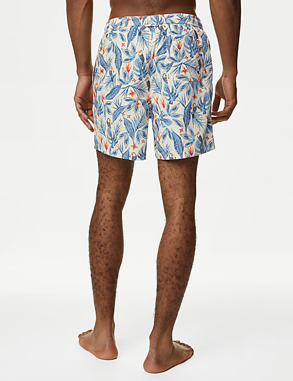 Quick Dry Tropical Graphic Swim Shorts