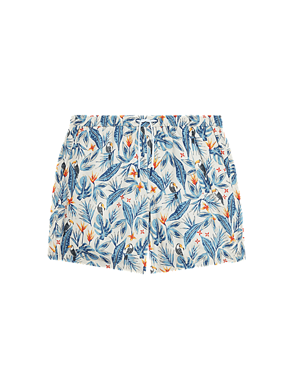 Quick Dry Tropical Graphic Swim Shorts