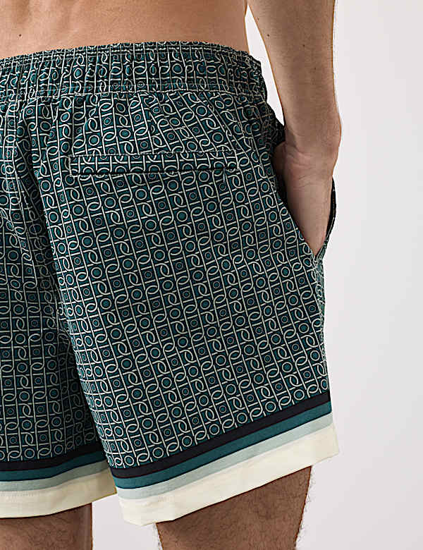 Quick Dry Geometric Print Swim Shorts - UA