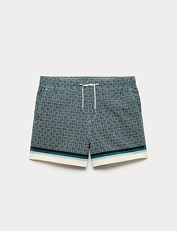 Quick Dry Geometric Print Swim Shorts - UA