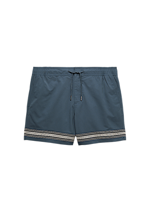 Border Embroidered Swim Shorts