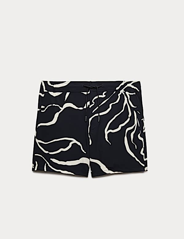 Short de bain fleuri, s&eacute;chage rapide - FR