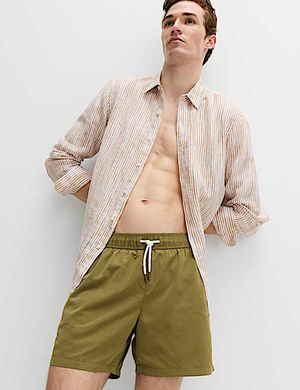 Quick Dry Plain Swim Shorts