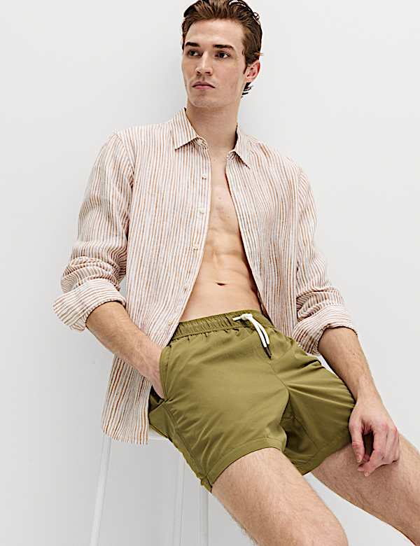 Quick Dry Plain Swim Shorts