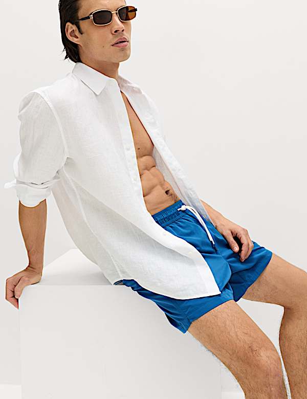 Quick Dry Plain Swim Shorts - US