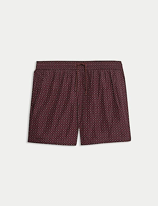 Quick Dry Geometric Print Swim Shorts - LV