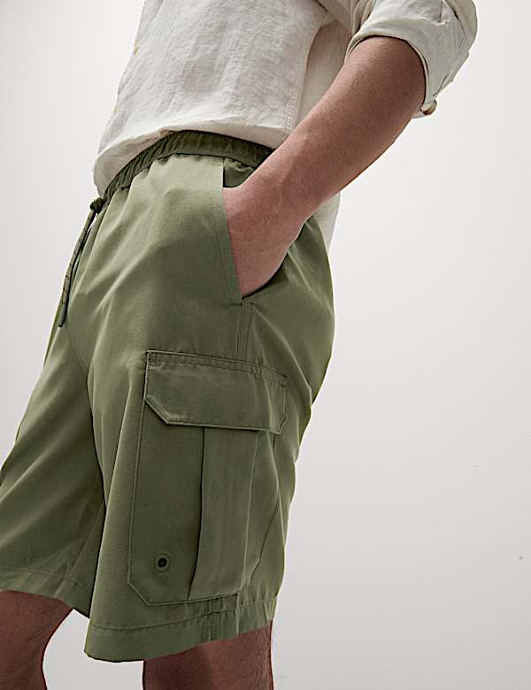 Short de bain &agrave; coupe longue, s&eacute;chage rapide - CA