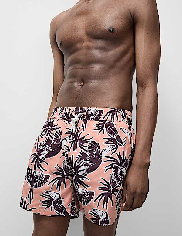 Quick Dry Toucan Print Swim shorts - GR