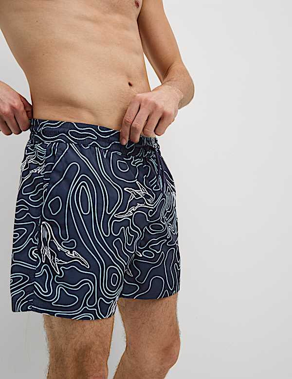 Quick Dry Printed Swim Shorts