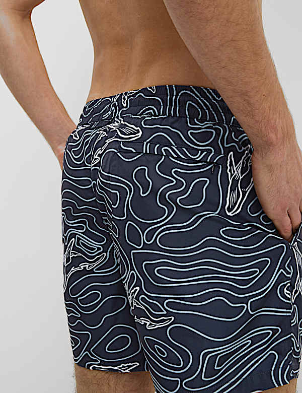 Quick Dry Printed Swim Shorts