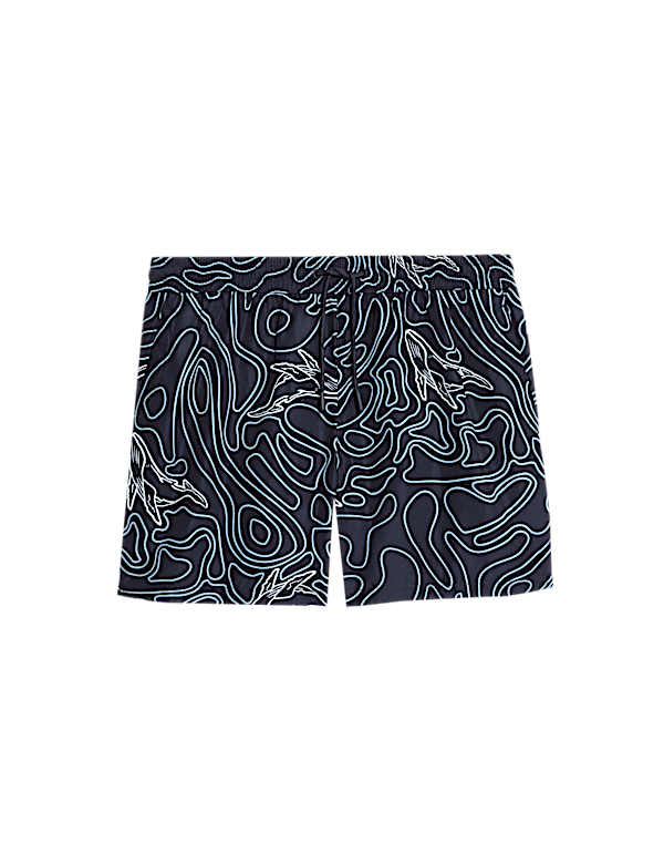 Quick Dry Printed Swim Shorts