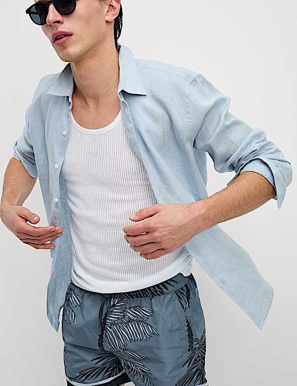 Ba&ntilde;ador de secado r&aacute;pido con estampado de hojas - US