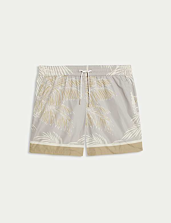 Quick Dry Leaf Print Swim shorts - SI