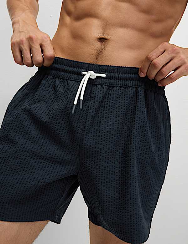 Seersucker Swim Shorts - US