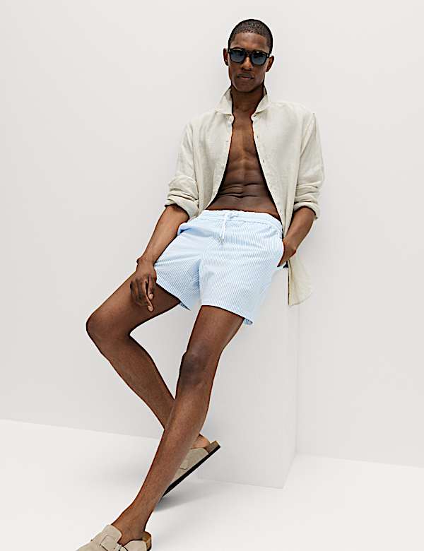 Seersucker Swim Shorts - GR