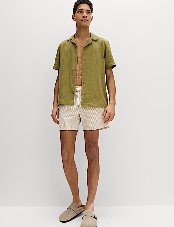 Seersucker Swim Shorts