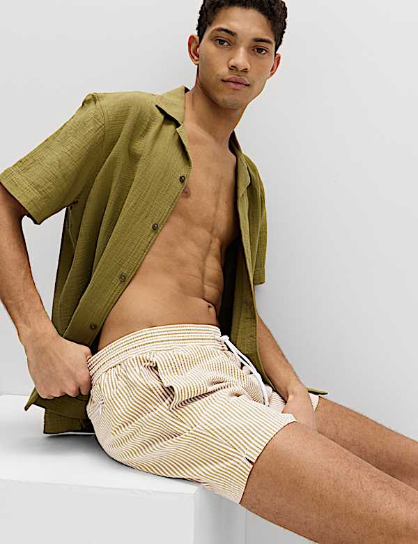 Seersucker Swim Shorts