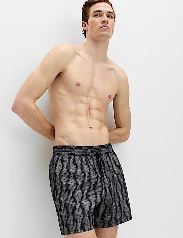 Quick Dry Printed Swim Shorts