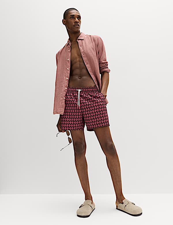 Quick Dry Printed Swim Shorts - AU