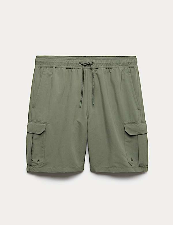 Quick Dry Longer Length Cargo Swim Shorts - MV