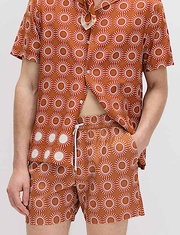 Quick Dry Textured Swim Shorts - CH
