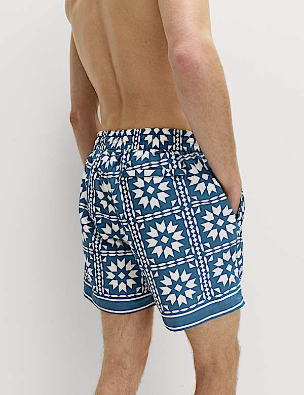 Short de bain &agrave; imprim&eacute;, s&eacute;chage rapide - BE