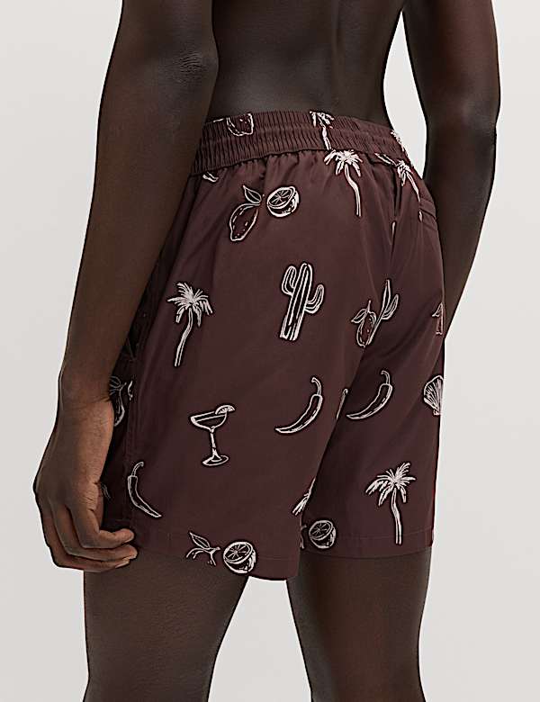 Quick Dry Printed Swim Shorts - VN
