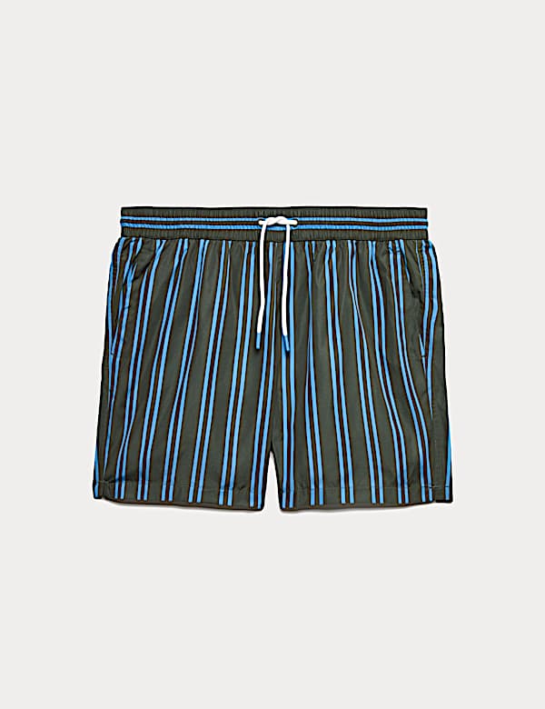 Quick Dry Striped Swim Shorts - JE