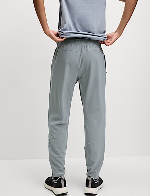 Stretch Drawstring Zip Pocket Joggers - NO