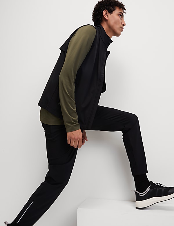 Stretch Drawstring Zip Pocket Joggers - US