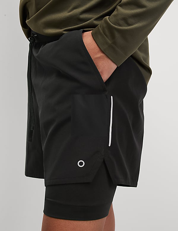Short de sport effet superposé - BE