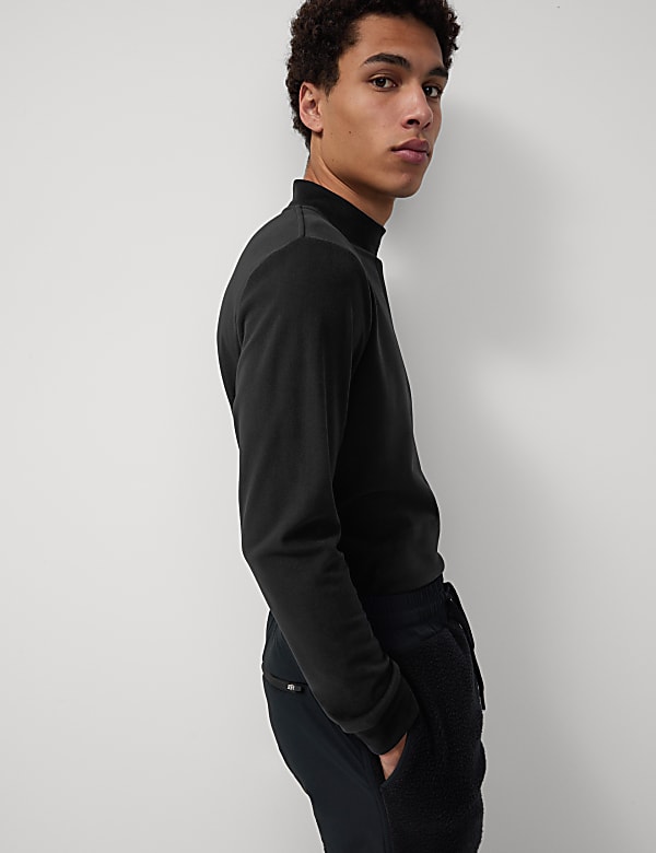 Fleece Funnel Neck Top
