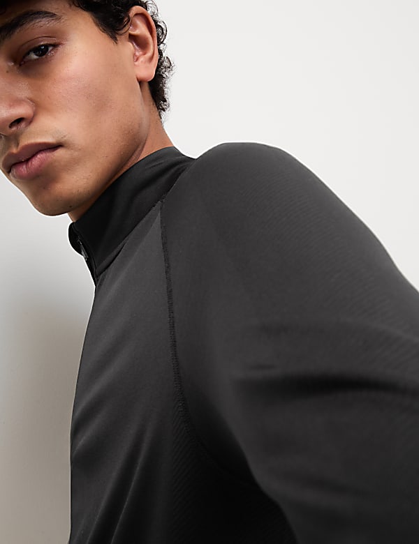 Funnel Neck Half Zip Top - KR