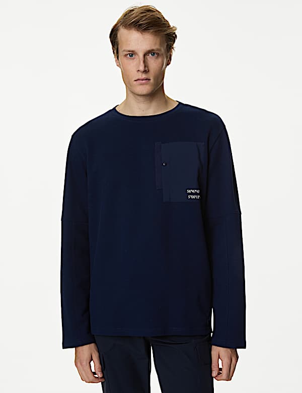 Pure Cotton Long Sleeve Top - ID