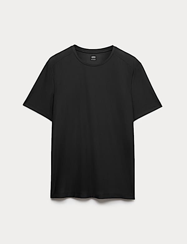 Activewear Jacquard Mesh Stripe T-Shirt - GR