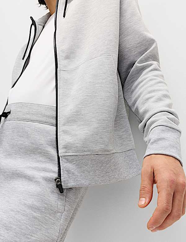 Performance Jersey Zip through Hooded Jacket - SK