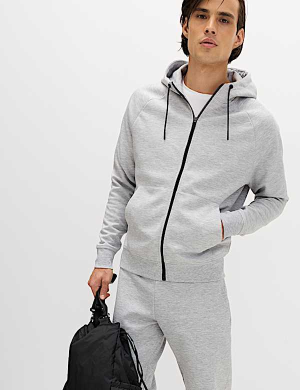 Performance Jersey Zip through Hooded Jacket - SK