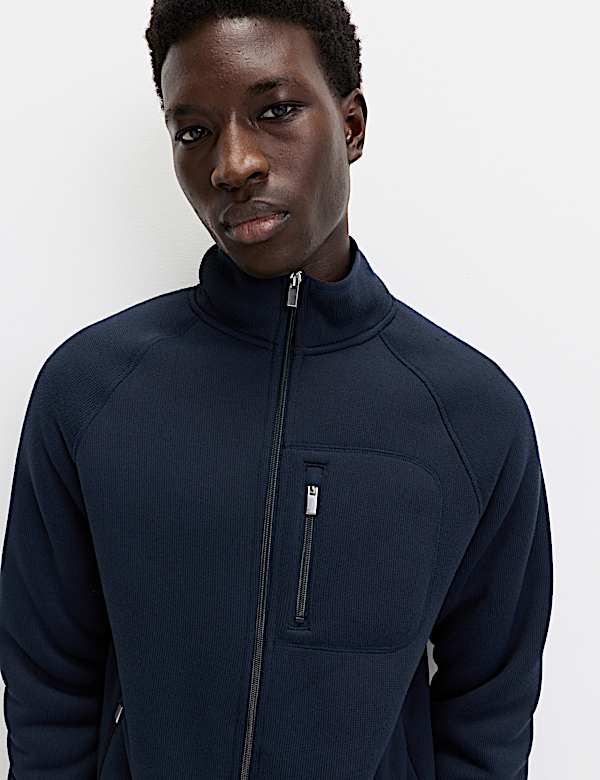 Zip Up Funnel Neck Fleece