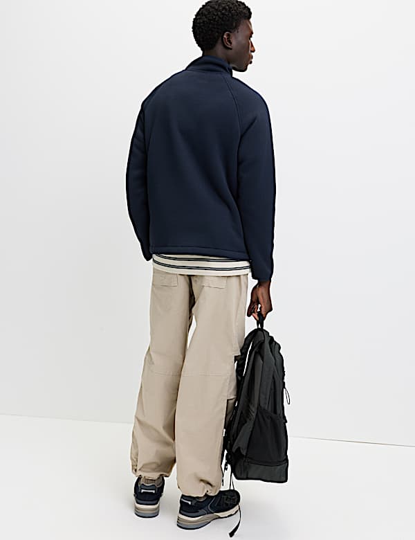 Zip Up Funnel Neck Fleece